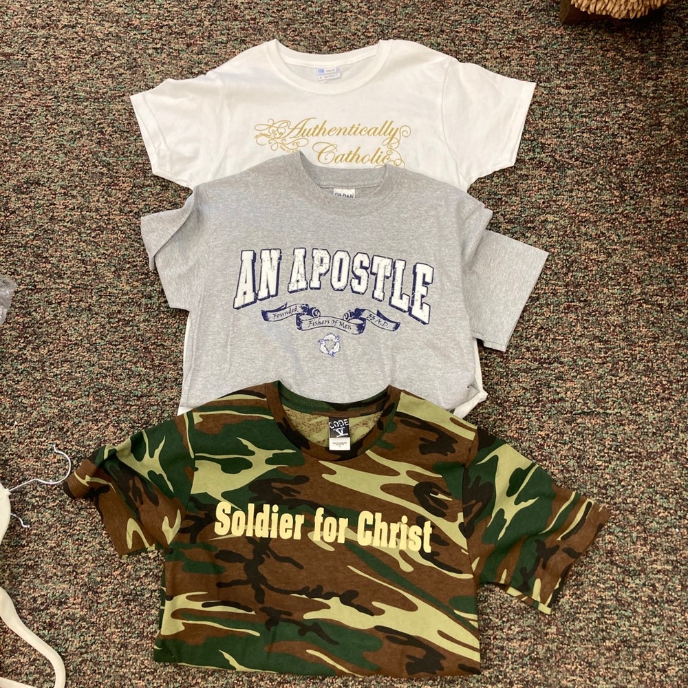 Three Catholic Tee Shirts